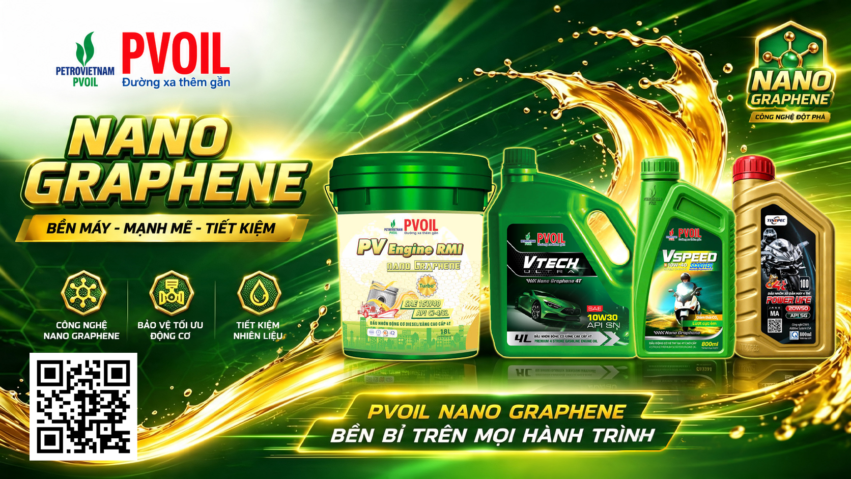 Dầu nhớt động cơ cao cấp PV OIl